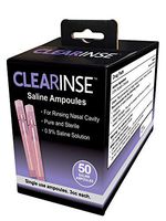 CLEARinse 50 Piece Nasal Cleaning System Saline Ampoules