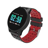 HelloPet KY108 Fitness Tracker Watch Waterproof IP 67 Smart Watch with Heart Rate, Blood Pressure & Sleep Monitor Band Pedometer Calorie Monitor Activity Health Tracker (Red)