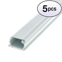 GOWOS (5 Pack 3/4 inch Surface Mount Cable Raceway, White, Straight 6 Feet Section