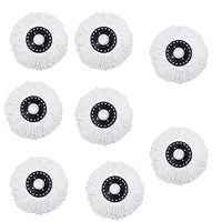 7try New 8pcs Microfiber Mop Head Refill For HSN Hurricane Magic Mop 360 Spin Replacement Mophead