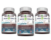 Amazing Formulas Lutein 40 mg with Zeaxanthin 1600 mcg- 60 Softgels- Supports Eye Health & Healthy Vision - Gluten-Free - Non-GMO (60 Count - Pack of 3)
