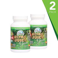 NaturesPlus Ultra Juice Green Multivitamin (2 Pack) - 90 Vegetarian Tablets, Bilayered - Multinutrients - Whole Green Foods & Global Algae - Non-GMO, Organic, Gluten-Free - 90 Total Servings