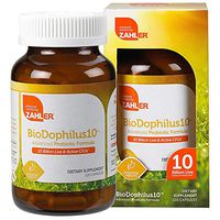 Zahler Biodophilus10, All Natural Advanced Probiotic Acidophilus Supplement, Promotes Digestive Health, 10 Billion Live Cultures and Intestinal Flora Per Serving, Certified Kosher,120 Capsules