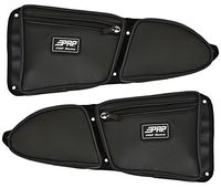 Pair of Side Door Bags For Stock 2 Seat Polaris RZR XP 1000 Doors With Black Piping - One Driver Side Bag, One Passenger Side