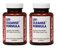 Yerba Prima Liv-Cleanse Formula to Support Liver Health, 60 Tablets (Pack of 2)