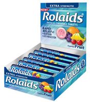 Tj7 Rolaids Assorted Fruit Extra Strength Heartburn Acid Indigestion Fast Acting Rapid Relief - 12 Rolls of 10 Antacid Chewable Tablets (120 Tablets Total) by Rolaids