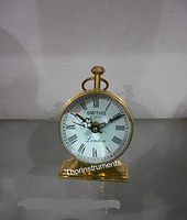 THORINSTRUMENTS (with device) Vintage Nautical Roman Counter Table Top Full Brass Clock A Home Decor Item