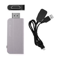 Rumfo WiFi Wireless Display Dongle Adapter Big Screen Mirroring HDMI Enjoy Movies Games PPT Support Miracast/DLNA/Airplay Compatible for Windows/Android/iOS Smartphone