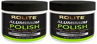 Rolite Aluminum Polish (1lb) for All Aluminum & Bare Metal Surfaces, Canoes, Jon Boats, Pontoons, Diamond Plate, Aluminum Non-Coated Wheels 2 Pack