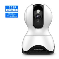 Tovendor 1536P Indoor Home Security Camera Smart WiFi IP Camera with Motion Tracking, Clear Night Vision, 2-Way Audio, Sound Detection, Compatible with Alexa