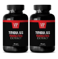 Tribulus Standardized 40% Saponins Extract - Tribulus Terrestris 1000mg - Natural Testosterone Booster (2 Bottles 180 Tablets)