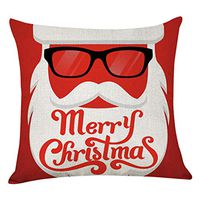 Decorative Pillow Covers, Living Room Decor Cushion Cover Merry Christmas Pillowcase Sofa Couch Throw Pillow Covers 18" x 18" Kaiye