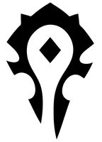 PP 8923, Vinyl Decal Sticker | Black | World of Warcraft Horde 6.5 x 3.70 inches. Apply on Cars, Trucks, Vans & LAPTOPS