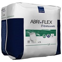 Absorbent Underwear, Abri-Flex Adult Pull On Large Disposable Moderate Absorbency Absorbent Underwear for Men and Women (14 Pack/BG)