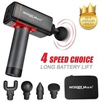 Massage Gun Deep Tissue Muscle Massager for Athletes, Cordless Handheld Percussion Massage Gun Trigger Points and Muscle Recovery for Sport Pain Relief (Black and Red)