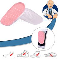 Gel Shoes Insoles Lift, Heels Lift Protector Inserts, Heel Support Medical Silicone Pads, Height Increase Cushion, Women’s Shock Absorbing Heel Cups, for Sore Heel Pain Bone Spur (Pink, 0.98")