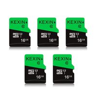 KEXIN 5 Pack 16 GB Micro SD Card Micro SDHC UHS-I TF Card Memory Cards Class 10 High Speed Micro SD Card, C10, U1