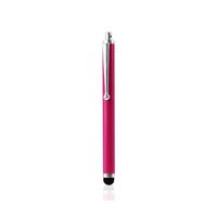 Reiko Universal Hanging Stylus Pen with Clip Design for Touchscreen Electronic Device All Carrier - Retail Packaging - Hot Pink