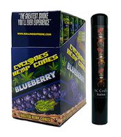 Herb Airtight Tube Pocket Protector with Cyclones Blueberry Hemp Cones 24 Count Box DC Crafts Nation- Tiki Man