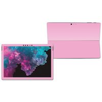 MightySkins Skin Compatible with Microsoft Surface Pro 6 Tablet - Solid Pink | Protective, Durable, and Unique Vinyl Decal wrap Cover | Easy to Apply, Remove, and Change Styles | Made in The USA