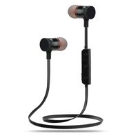 DZT1968 Bluetooth 4.1 Wireless Handfree efficiency Headphone Stereo Sports Earbuds In-Ear Headsets (Black)