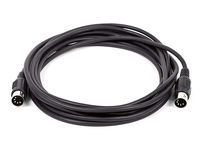 Monoprice MIDI Cable - 20 Feet - Black with Keyed 5-pin DIN Connector, Molded Connector Shells