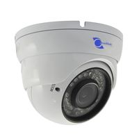 Linemak Vandalproof Dome Camera, 1/3" CCD Sensor, 800TVL, 2.8-12mm Varifocal Lens, 36pcs LEDs, 98ft IR Distance, AGC, for DVR or Surveillance Systems.