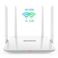 WiFi Router,WAVLINK 1200Mbps WiFi Router,High Power Wireless Wi-Fi Router,Dual Band 5Ghz+2.4Ghz with 2 x 2 MIMO 5dBi Antennas Internet Router