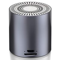 Mini Bluetooth Speaker MOUNTDOG Wireless Portable Speakers with Loud Stereo Sound and Rich Bass Support 32GB Micro SD Card Perfect for Home and Outdoor Entertainment (Silver)