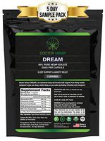 Doctor Hemp Dream | for Sleep Support & Anxiety Relief | 25mg of Organic Hemp Extract + Melatonin, Chamomile, Valerian Root, L-Theanine, GABA | Natural Sleep Aid | Vegan, Non-GMO | 5 Day Sample Pack