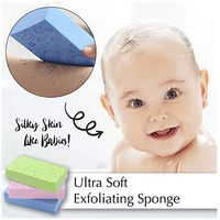 Makaor 3 Pcs Skin Exfoliating Shower Sponge, Baby Asian Bath Sponge, Korean Moisturizer & Exfoliator Body Sponge, Japanese Spa Cellulite Massager Dead Skin Sponge Remover (Yellow, 2 Pack)