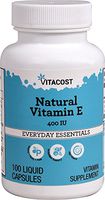Vitacost Natural Vitamin E - 400 IU - 100 Liquid Capsules