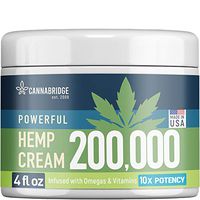Hemp Cream for Pain Relief - American Hemp Extract 200,000 - Made in USA - Natural Treatment with Emu Oil, Arnica, MSM & Menthol for Muscle, Joint, Sciatica & Back Pain - Omega 3-6-9 Infused - 4 oz