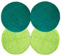 Gladwell Glider Cordless Electric Mop Replacement Pads, Green, Pack of 2