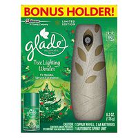 Glade Large Automatic Spray Air Freshener Starter Kit, Tree Lighting Wonder, 6.2 Ounce