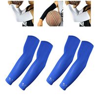 Scorpion 2 Pairs, Arm Sleeves for Kids Compression - Boys, Girls, Youth Basketball Shooter Sleeve - Best Elbow Warmers Protection for Football, Baseball, Running, Volleyball, Blue