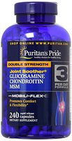 Puritans Pride Double Strength Glucosamine Chondroitin & Msm Joint Soother, 240 Count