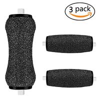 Replacement Roller Refill Heads for Amope Pedi Perfect Electronic Foot File One New product (2Extra coarse&1Regular coarse)