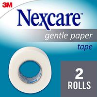Nexcare Gentle Paper Carded Tape, Hypoallergenic, Tears Easily, From the #1 Leader in U.S. Hospital Tapes