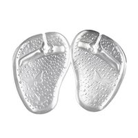 HEALIFTY Flip-Flops Forefoot Pads Butterfly Pattern Shock Absorber Pads(Transparent)