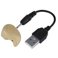 Mini Wireless in-Ear Earbud Bluetooth V4.1 Hands-Free ISO Battery Display Earpiece (Brown)