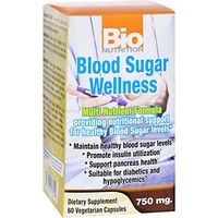 Bio Nutrition Blood Sugar Wellness - 60 Vegetarian Capsules (Pack of 4)