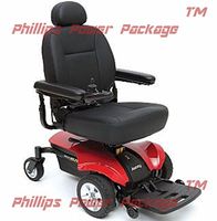 Pride Mobility - Jazzy Select Elite - Front-Wheel Drive Power Chair - Jazzy Red - PHILLIPS POWER PACKAGE TM - TO $500 VALUE