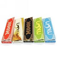 Moon 70×36mm 1" inch Cigarette Rolling Papers 5 Colors Mixed Pack 5 Booklets