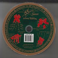 WIRED RIBBON- 55 YARD SPOOL -GOLD 2-1/2 INCH WIDE