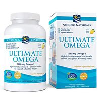 Nordic Naturals, Ultimate Omega, Fish Oil Supplement with Omega-3 DHA and EPA, Supports Heart Health and Brain Development, Burpless Lemon Flavor, (90 servings) 180 soft gels