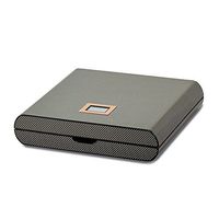 Jewels By Lux Carbon Fiber Veneer High Gloss Finish 10 Cigar Digital Humidor