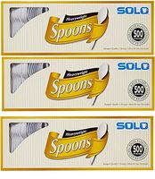 Solo White Heavyweight Spoons - 500 ct(pack of3)