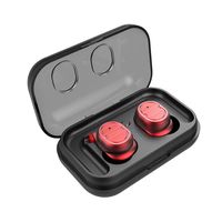 ❤️MChoice❤️Mini True Wireless Bluetooth 5.0 Earbuds Twins Headset Earphone Headphone (Red)