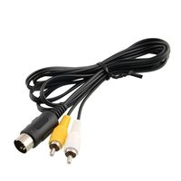 Childhood AV RCA Audio Video TV Adapter Cable for Sega Genesis 1 Mega Drive Master System